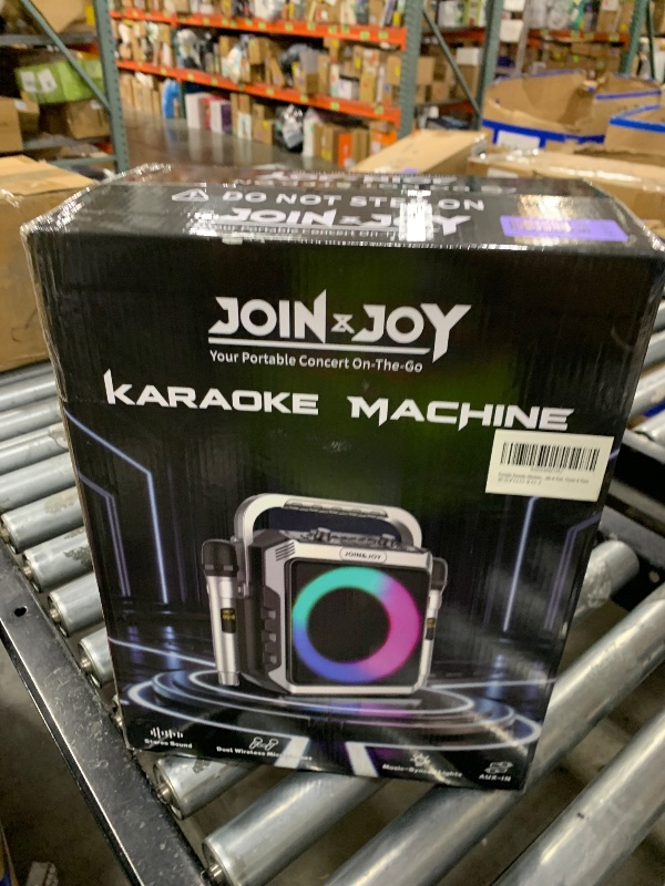 Photo 1 of JOIN&JOY Portable Karaoke Machine with 2 Wireless Mics