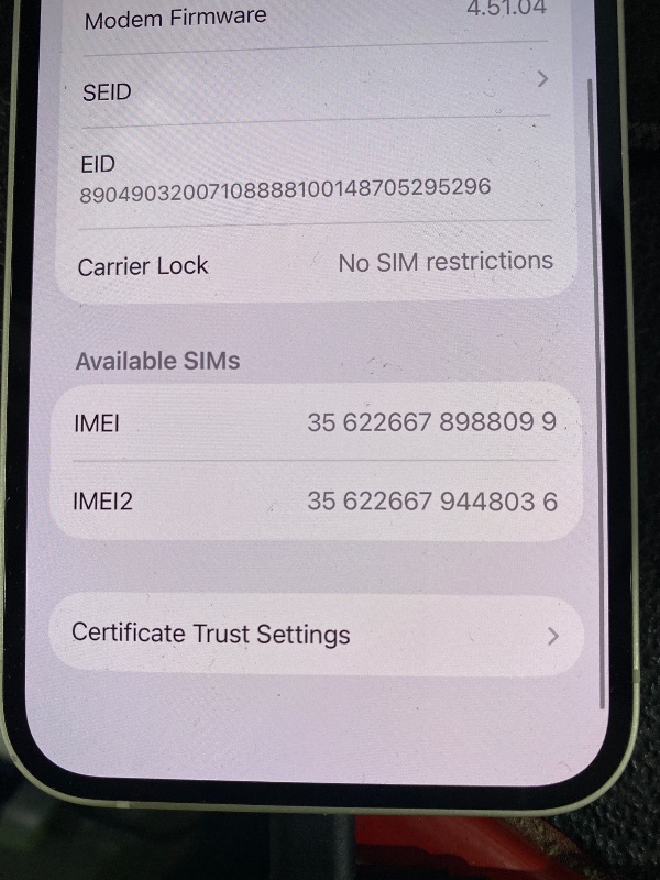 Photo 1 of Apple iPhone 14, 128GB, Starlight - Unlocked (Renewed)