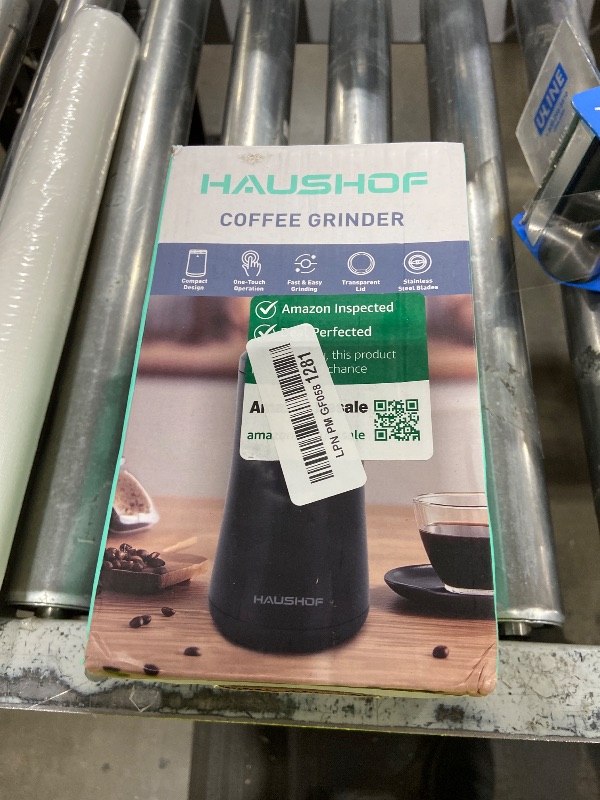 Photo 1 of HAUSHOF Electric Coffee Grinder - Black