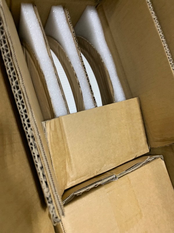 Photo 1 of Richmount Line Porcelain Dinnerware Set, dish set for 4, White