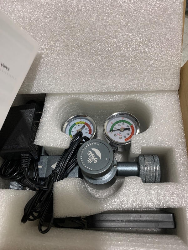 Photo 1 of Hygger CO2 Upgraded Aquarium CO2 Regulator with Motorized Valve, Dual Stage Adjustable Pressure, Expandable for Two Tanks, Includes Timer and Bubble Counters for CO2 Aquarium System