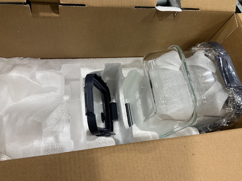 Photo 1 of **MISSING PARTS**
BOROHOUSE 10-Pack Glass Food Storage Containers with Tempered Lids – Borosilicate, Airtight, Oven-Safe (-4°F~950°F), BPA-Free, 4.4 & 1.6 Cup, Leak-Proof, Dishwasher Safe (Blue)