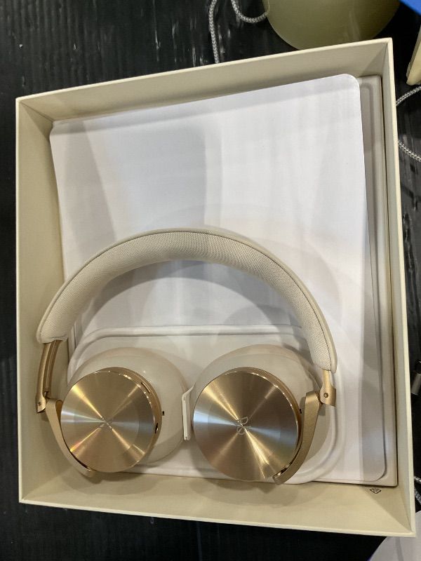 Photo 1 of ***SIMILAR ITEM*** Bang & Olufsen Beoplay H100 Premium Wireless Active Noise Cancelling Over-Ear Headphones with Protective Carrying Case,Hourglass Sand