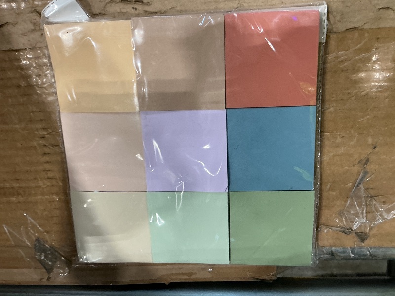 Photo 1 of (18 Pads) Pop Up Sticky Notes 3x3 Refills, Vintage Color, Strong Adhesive Memo Pad Bulk, Suitable for Home, Office, School, Clean Removal