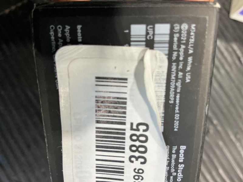 Photo 1 of [Missing Left Bud] Beats Studio Buds - True Wireless Noise Cancelling Earbuds - Compatible with Apple & Android, Built-in Microphone, IPX4 Rating, Sweat Resistant Earphones, Class 1 Bluetooth Headphones - White
