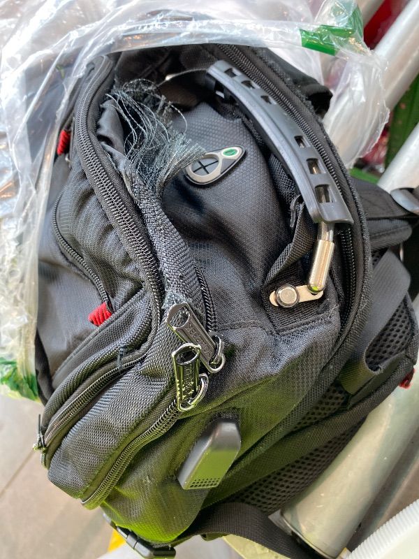 Photo 1 of [DAMAGED] Boavan Laptop Backpack for men, 15.6 inch Laptop Bag with USB Port, Waterproof Travel Work Backpack Purse, Anti-Theft Teacher Nurse Doctor Casual Bookbags Office Business backpack?Black