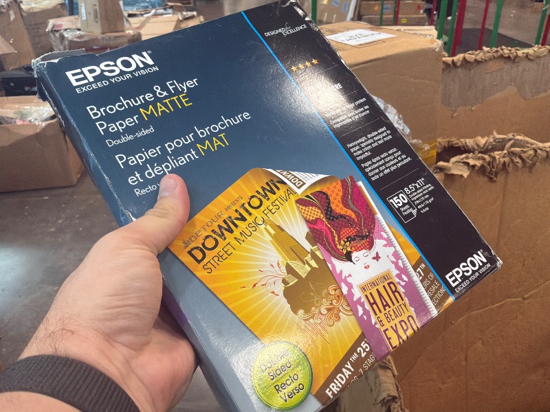 Photo 1 of [Some pages taken out] Epson Brochure and Flyer Paper Matte Double-Sided (S042384) 8.5" x 11"