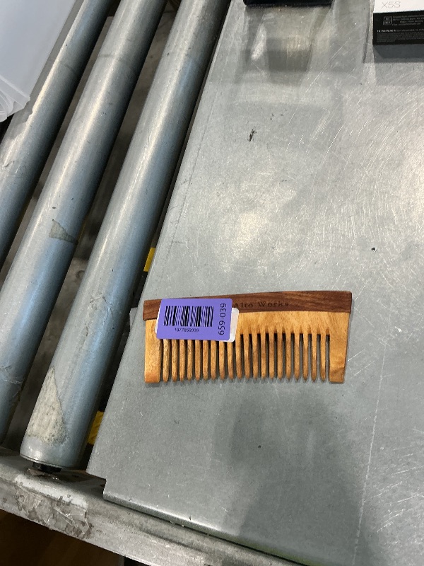 Photo 1 of 100% Pure Neem Wood Shower & Shampoo Comb with Jojoba Oil Finish, Wide Tooth Wooden Detangling Hair Comb for Curly, Thick & Wavy Hair, Wet & Dry, Smooth No-Snag Glide, Anti-Static