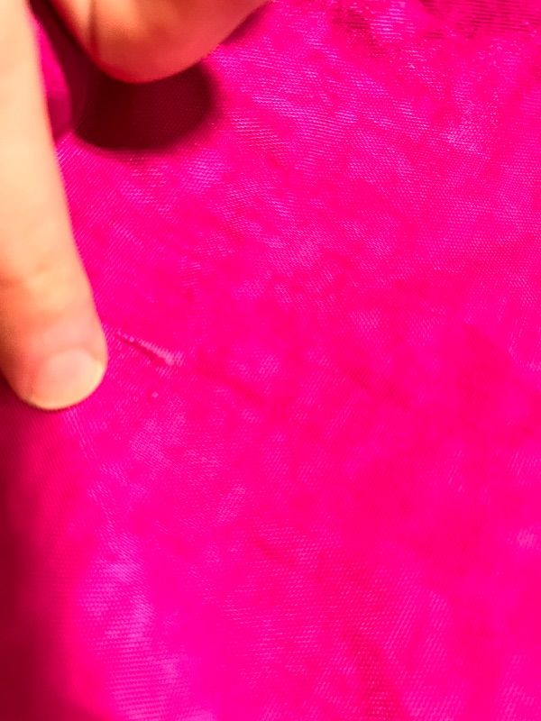 Photo 1 of ** SMALL HOLE ** BAGGU Small Cloud Carry-On - Deep Fuchsia