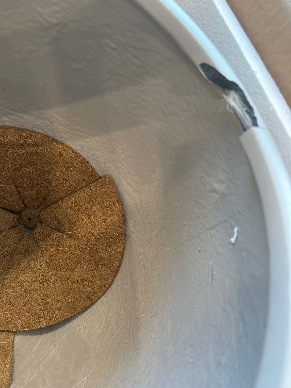 Photo 1 of *MAJOR DAMAGE*
KUTE NEST 16.5" H x 15" D Premium Corso Fiberstone Round Tapered Planter with Drainage Hole, Weather Resistant for Indoor & Outdoor Use, Included 2 Extra Coco Mats (Taupe, 11.5" Pot Opening)