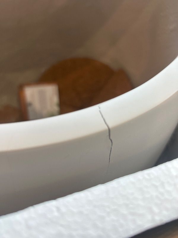 Photo 1 of *MAJOR DAMAGE*
KUTE NEST 16.5" H x 15" D Premium Corso Fiberstone Round Tapered Planter with Drainage Hole, Weather Resistant for Indoor & Outdoor Use, Included 2 Extra Coco Mats (Taupe, 11.5" Pot Opening)