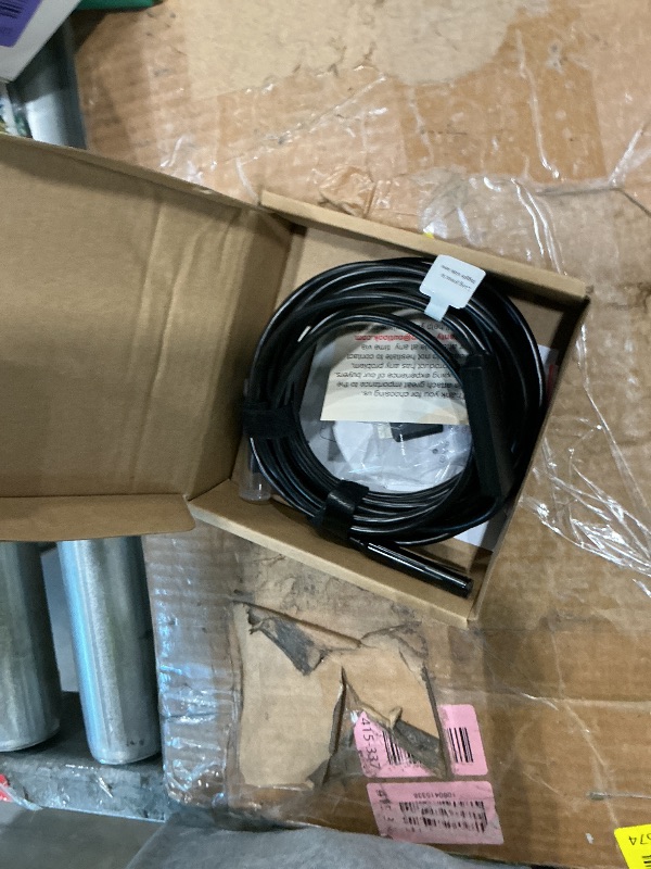 Photo 1 of [Dual-Lens] Endoscope Camera with Light, 1920P HD Borescope with 8+1 Adjustable LED Lights, IP67 Waterproof 16.5FT Semi-Rigid Snake Cord Inspection Camera for iPhone, iPad and Android Phone (Type C)