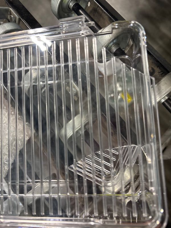 Photo 1 of **DAMAGED**
Isaac Jacobs Small Stackable Organizer Bin (10.75” x 6.5” x 2.4”) w Hinged Lid Clear Storage Box Home Office School Fridge Bathroom Kitchen Pantry Container BPAFree Food Safe (Small Clear)
