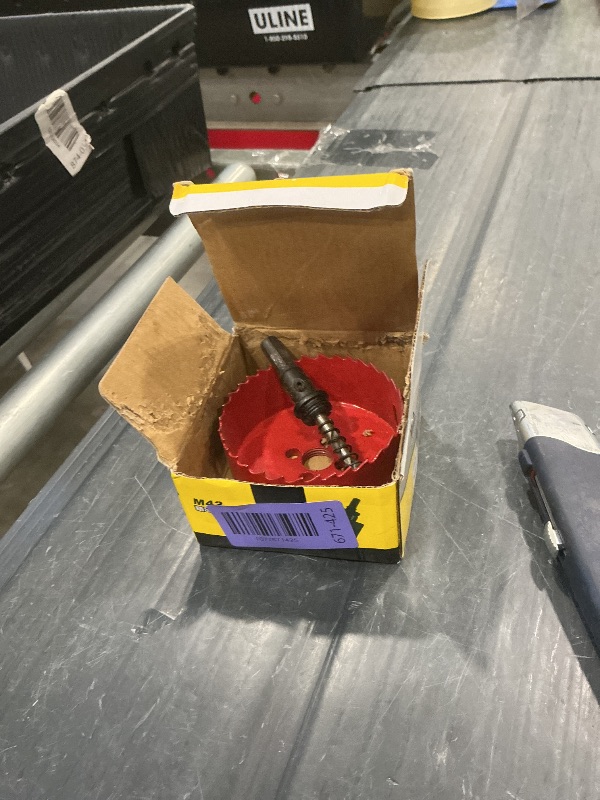 View 2 of 1-1/2 inch Hole Saw.38mm HSS Bi-Metal Hole Cutter with Arbor Mandrel for Wood,Steel,Plastic