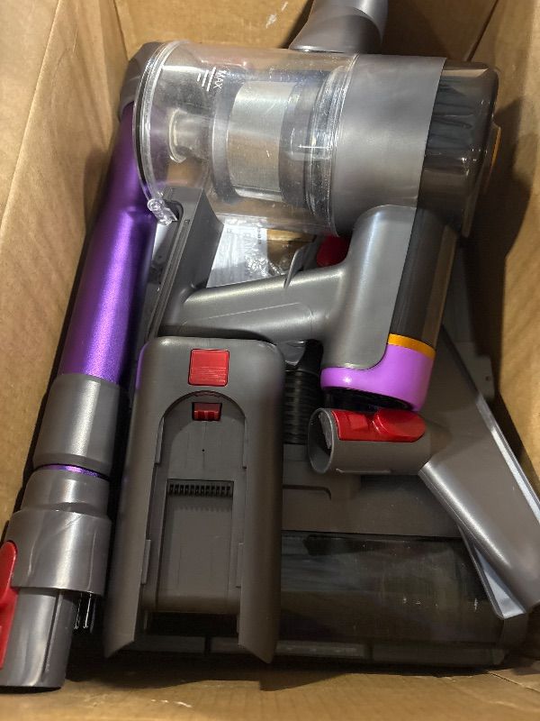 Photo 1 of **DIRTY**
Cordless Vacuum Cleaner, Upgraded 550W 45KPA 60Mins Vacuum Cleaners for Home,Stick Vacuum Cordless with LED Display, Self-Standing & Anti-Tangle, 8-in-1 Wireless Vacuum for Carpet Pet Hair Hardfloor