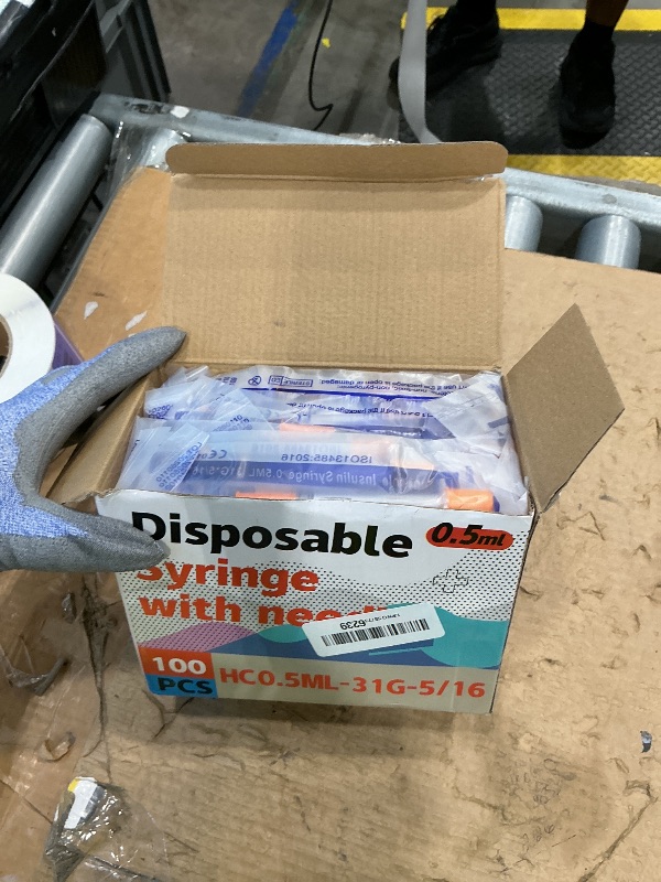 Photo 1 of 0.5ML Syringe, Lab Supplies Syringes 31G 5/16 Inch, Individually Wrapped, Pack of 100