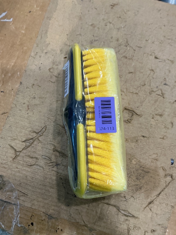 Photo 1 of 10 Inch Car Wash Brush Head, Scrub Brush Attachment for Long Handle Extension Pole,Outdoor Broom and Scrubbing Brush for Cleaning Window, Wall, House Floor, Deck, Patio, Car (10inch Brush-1Pack)