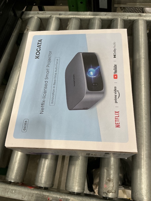 Photo 1 of [Short Throw/1200ANSI/Built in Apps] Projector 4K with WiFi and Bluetooth, TOF Auto Focus Keystone Smart Projector for Dolby Audio Home Theater Movie, Kogata Outdoor Projector Portable Ceiling