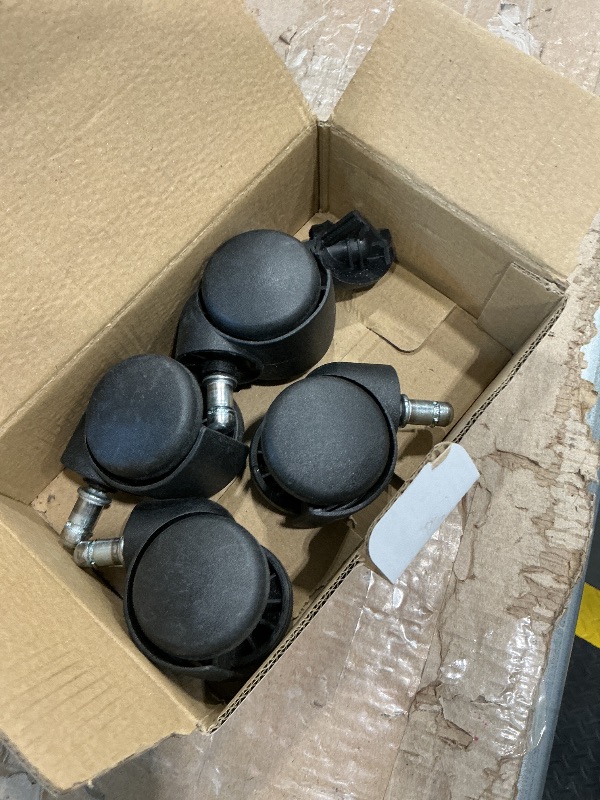 Photo 1 of **DIRTY**
MaxGear 2" Office Chair Wheels Heavy Duty Replacement, Mute Rubber Rotating Desk Chair Caster Wheels, Safe for All Floors Including Hardwood, Only Fits 11mm Stem, NOT for 10mm or IKEA Chairs, Set of 5