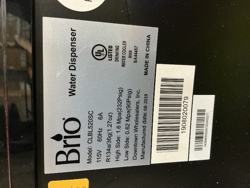 Photo 1 of **MISSING PARTS**
Brio Self Cleaning Bottom Loading Water Cooler Water Dispenser – Limited Edition - 3 Temperature Settings - Hot, Cold & Cool Water