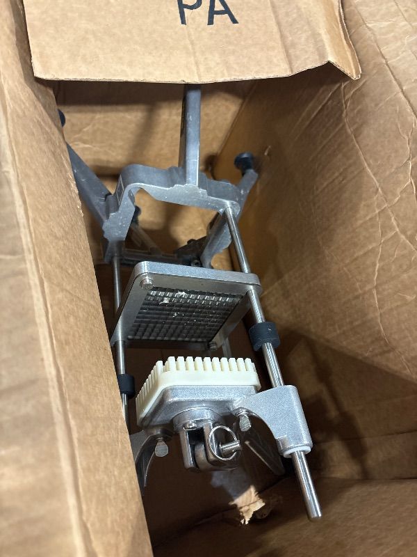 Photo 1 of **MISSING ATTACHMENTS**
VEVOR Commercial Vegetable Fruit Chopper 1/4" Blade Heavy Duty Professional Food Dicer Kattex French Fry Cutter Onion Slicer Stainless Steel for Peppers Potato Mushroom