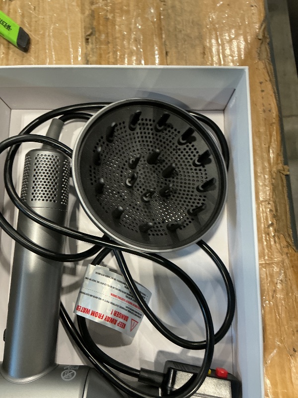 Photo 1 of **UNTESTED**
High-Speed Hair Dryer, 160,000 RPM Brushless Motor for Ultra-Fast Drying, 500M Ionic Negative for Frizz Reduce, Low Noise Thermo-Control Blow Dryer with Diffuser for Curly Hair Women and Men,Grey