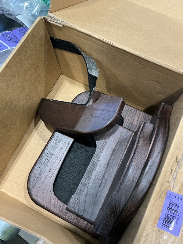 Photo 1 of **UNTESTED**
TESLYAR Vertical Gun Rack for Wall – Wood Gun Holder for Rifle or Shotgun – Gun Wall Mount – Stylish Indoor Gun Racks – Rifle Wall Mount – Rifle Rack – Real Hardwood Display Hanger for Any Rifle