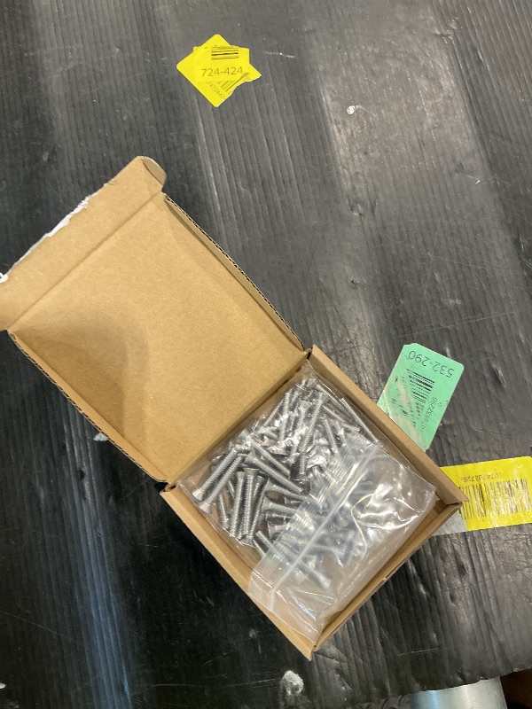 Photo 1 of #10-24 x 1-1/4" (50 Pack) Phillips Flat Head Machine Screws, Stainless Steel 304 (18-8), UNC Coarse Thread, Countersunk Head Machine Screws, Phillips Drive #2