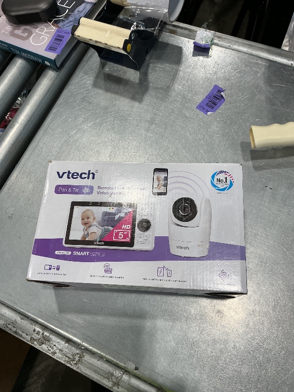 Photo 1 of ***notworking*** VTech Smart WiFi Baby Monitor – See Your Baby at Home or from Anywhere, Free App, 1080p Camera, 5" Screen, Pan-Tilt-Zoom, Night Vision, Two-Way Talk | VM901