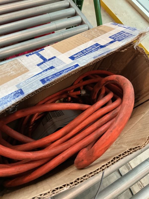 Photo 1 of [NONFUNCTIONAL] 75ft Outdoor/Indoor Extension Cord 10/3 Gauge Ultra Heavy Duty 3 Prong SJTW, Waterproof, Flexible Cold-Resistant Long Power Cord,15A 125V 1875W, Orange by LifeSupplyUSA