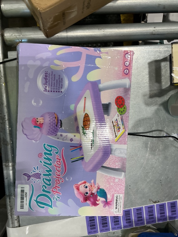 Photo 1 of [PARTIAL SET] Hoarosall Drawing Projector for Kids, Drawing Board Pad, Color Pens, Pencils, Crayons, Scrapbook etc,Tracing Projector, Ideal Toy for 3+ Year Old Girls (Mermaid Kit)