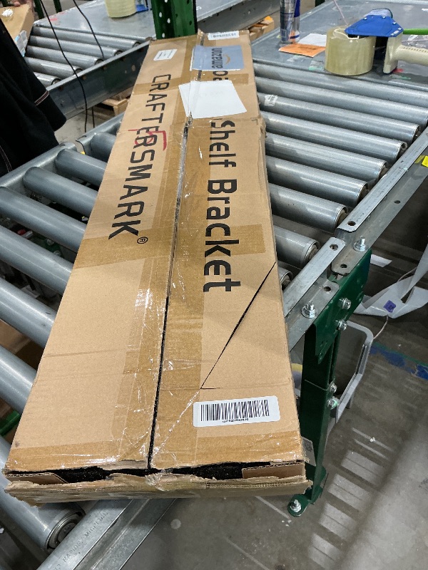 Photo 1 of 1 Pack Large Shelf Brackets Long Floating Shelf Bracket Invisible Floating Shelf Hardware Heavy Duty Floating Mantel Brackets(43"X8"X1.5" with Tools)