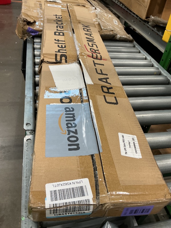 Photo 1 of 1 Pack Large Shelf Brackets Long Floating Shelf Bracket Invisible Floating Shelf Hardware Heavy Duty Floating Mantel Brackets(43"X8"X1.5" with Tools)