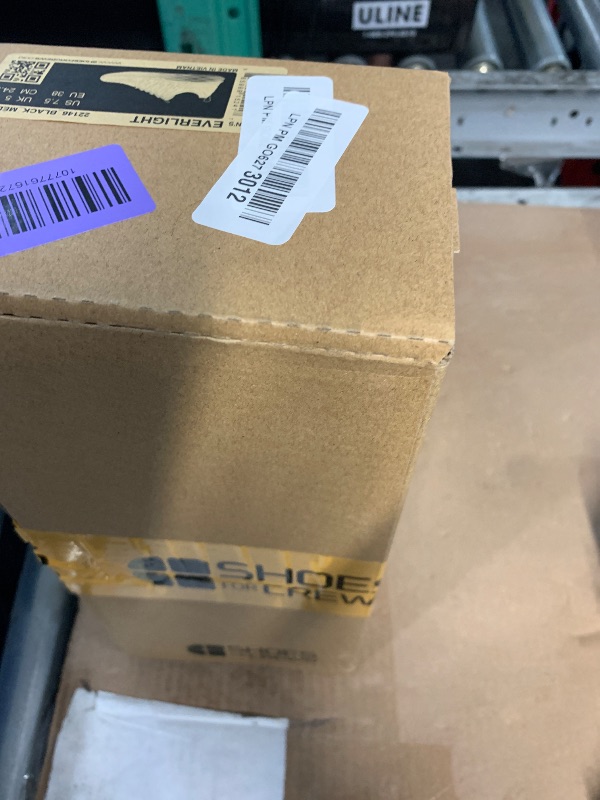 Photo 1 of ***missing right shoe***Shoes for Crews Women's Slip-Resistant Work Sneakers – Comfortable, Non-Slip Work Shoes for Women in Food Service, Healthcare, Hospitality - Everlight, Black, Size 7.5