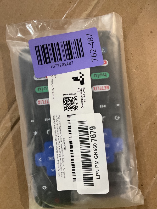 Photo 1 of (Pack of 2) Replacement Remote Control Only for Roku TV, Compatible for TCL Roku/Hisense Roku/Onn Roku/Sharp Roku/Element Roku/Westinghouse Roku/Philips Roku Smart TVs (Not for Roku Stick and Box)