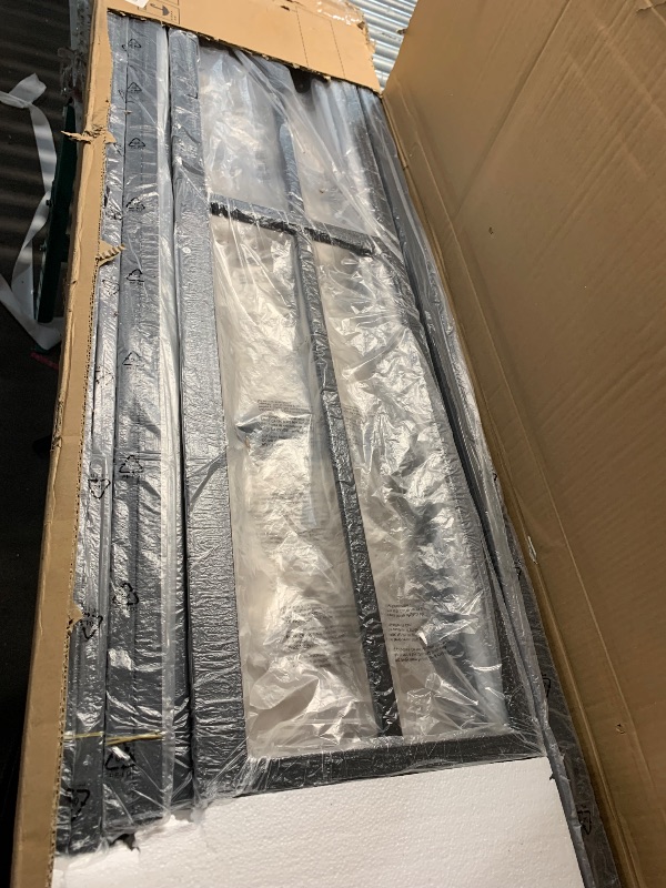 Photo 1 of ***missing hardware*** Bellemave Full Size Metal Loft Bed with L Shaped Desk and Wardrobe, Heavy Duty Loft Bed Frame with Storage Stairs, LED Loft Bed Frame with Charging Station & Safety Guardrails, Black