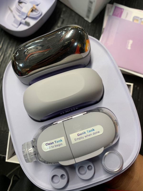 Photo 1 of ***HEAVILY USED***
Shark FacialPro Glow at-Home Hydro-Powered Facial System with DePuffi Hot & Cold Therapy – Professional Spa Skincare Device for Pore Cleansing, Hydration, & Radiant Glow, Lilac, FH320PL