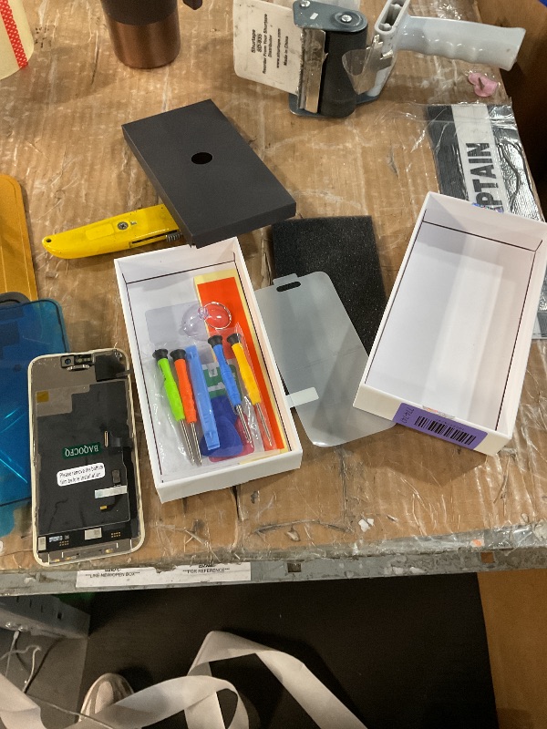 Photo 1 of ?with Light Sensor Flex?OEM-Grade for iPhone 15 Pro Screen Replacement, 6.1-Inch ProMotion 120Hz Dynamic AMOLED Display, Equipped with 3D Touch lcd Digitizer, Protective Film and Repair Tools