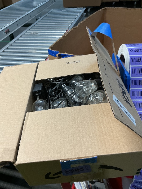 Photo 1 of **MISSING REMOTE** Beizelte Outdoor String Lights, 150FT RGB+IC Outside Light Dimmable Shatterproof LED Bulbs, IP67 Waterproof Chasing Effect Lighting DreamColor Patio Strip Lights for Backyard, Balcony, Outdoor Living