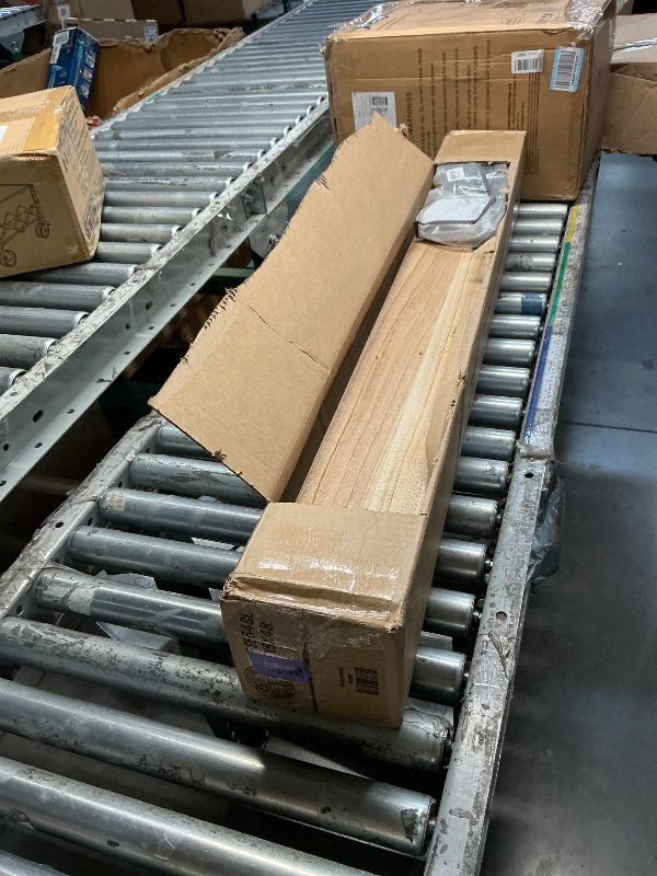 Photo 1 of ***Missing Hardware *** YFYEO 48 Inch Light Wood Floating Shelves for Wall Rustic Wall Shelf for Bedroom Living Room Set of 4