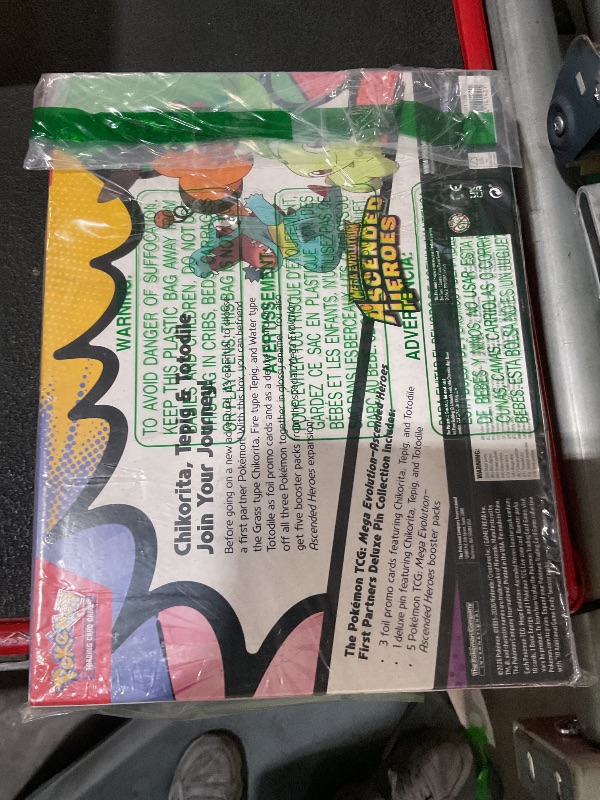 Photo 1 of ***FAKE*** Pokémon TCG: Mega Evolution—Ascended Heroes First Partners Deluxe Pin Collection (3 Foil Promo Cards, 1 Deluxe Pin & 5 Booster Packs