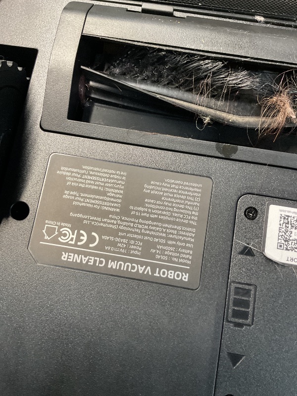 Photo 1 of ***NONFUNCTIONAL FOR PARTS ONLY***
Kilgone Robot Vacuum, Self-Emptying 90-Day Hands-Free Dustbag, App/Alexa/Google Assistant for Pet Hair, Carpet & Hard Floor