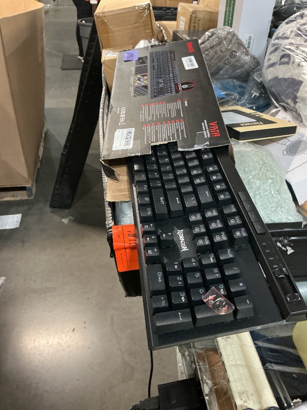 Photo 1 of ***MISSING PARTS***
Redragon K580 VATA RGB LED Backlit Mechanical Gaming Keyboard with Macro Keys & Dedicated Media Controls, Hot-Swappable Socket, Onboard Macro Recording (Brown Switches)