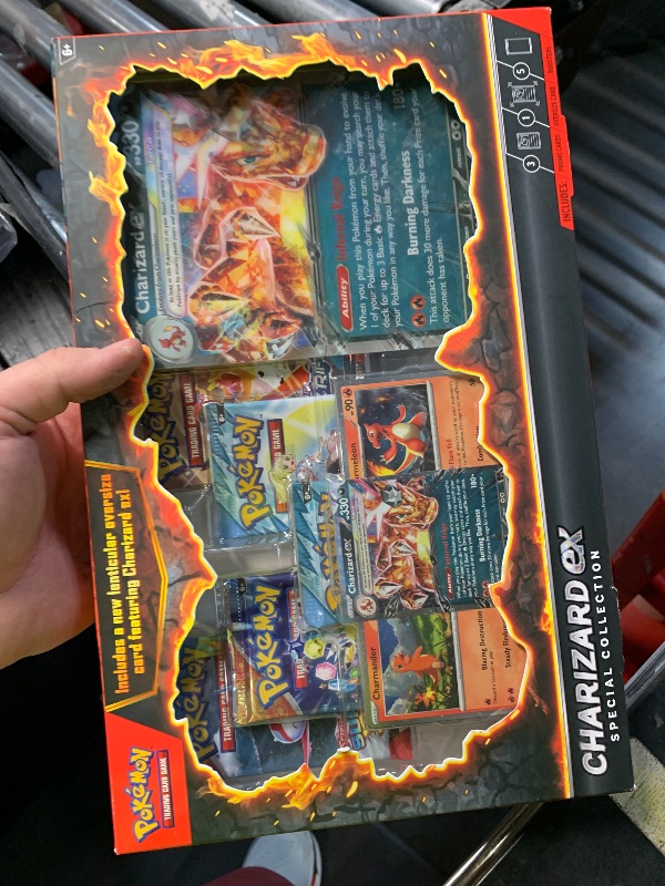 Photo 1 of ***CARD PACKS HAVE BEEN OPENED***

Pokemon TCG: Charizard ex Special Collection - 5 Packs, Promos