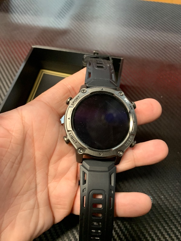 Photo 1 of ***NO CHARGER***
2026 AI Smart Watch with Standalone GPS & Offline Maps, 5ATM Waterproof, 1.43" AMOLED, 21-Day Battery, 178 Sports Modes, Compass, Heart Rate/SpO2/Stress/Sleep Monitor, for Android iOS Men Women