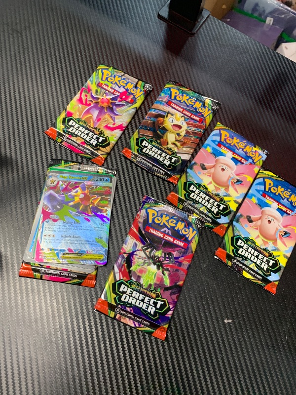 Photo 1 of ***ALL PACKS ARE OPEN ***
Pokémon TCG: Mega Evolution—Perfect Order Booster Bundle