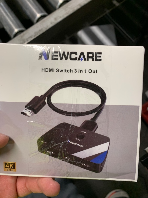 Photo 1 of [Upgrade] HDMI Switch 3 in 1 Out, 4K@60Hz HDMI 2.0 Switch Splitter with 2.6FT Long HDMI Cable, 3-Port HDMI Switcher Selector, Supports 4K 30Hz 3D 1080P HDCP2.2 for PS5 Xbox DVD Player Fire Stick PC