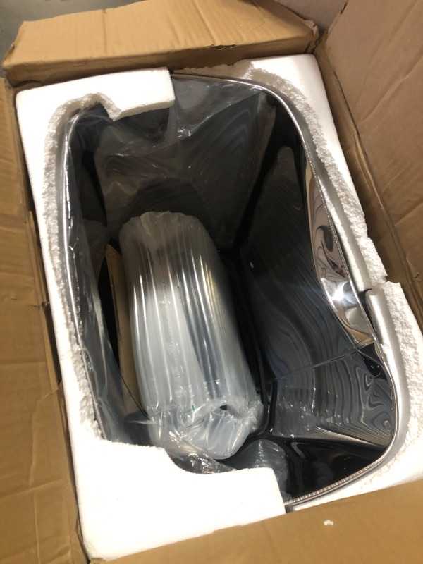 Photo 1 of ***DAMAGED - SEE NOTES/PICTURES***iTouchless 24 Gallon Extra Large Touchless Sensor Trash Can with AC Adapter & AbsorbX Odor Filter, 91L Commercial Stainless Steel Automatic Kitchen Bin for Home, Office, Restaurant, Store, Lobby