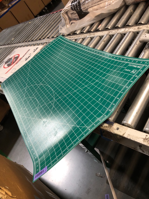 Photo 1 of ***DAMAGED - SEE NOTES/PICTURES***Tujurich Self Healing Cutting Mat, 23" x 35", Double-Sided Rotary Cutting Mat for Sewing, Quilting, Scrapbooking, Fabric & Craft Cutting Board, (A1), Green