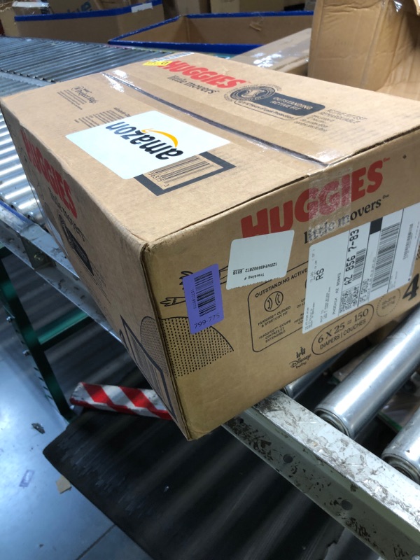 Photo 1 of ***FACTORY SEALED ***
Huggies Size 4 Diapers, Little Movers Baby Diapers, Size 4 (22-37 lbs), 150 Count (6 Packs of 25), Packaging May Vary
